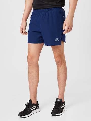 ADIDAS PERFORMANCE Regular Sports trousers in Blue: front