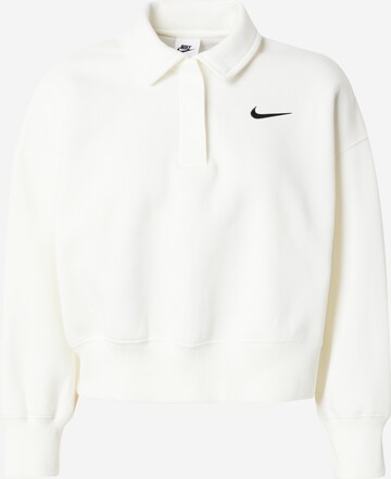 Nike Sportswear Sweatshirt in White: front