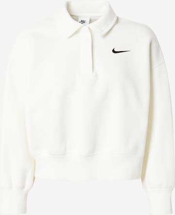 Nike Sportswear Μπλούζα φούτερ σε λευκό: μπροστά