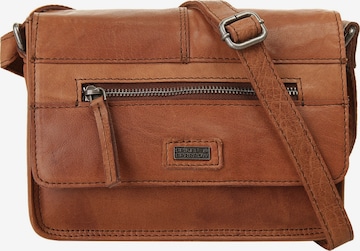 Spikes & Sparrow - Bolso de hombro en marrón: frente
