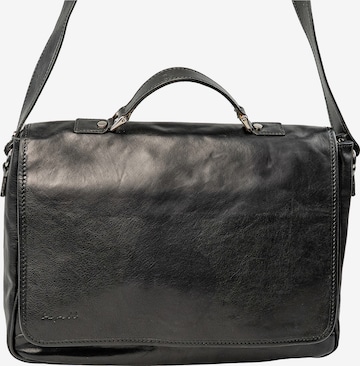 bupell Messenger 'Paolo' in Schwarz: Vorderseite