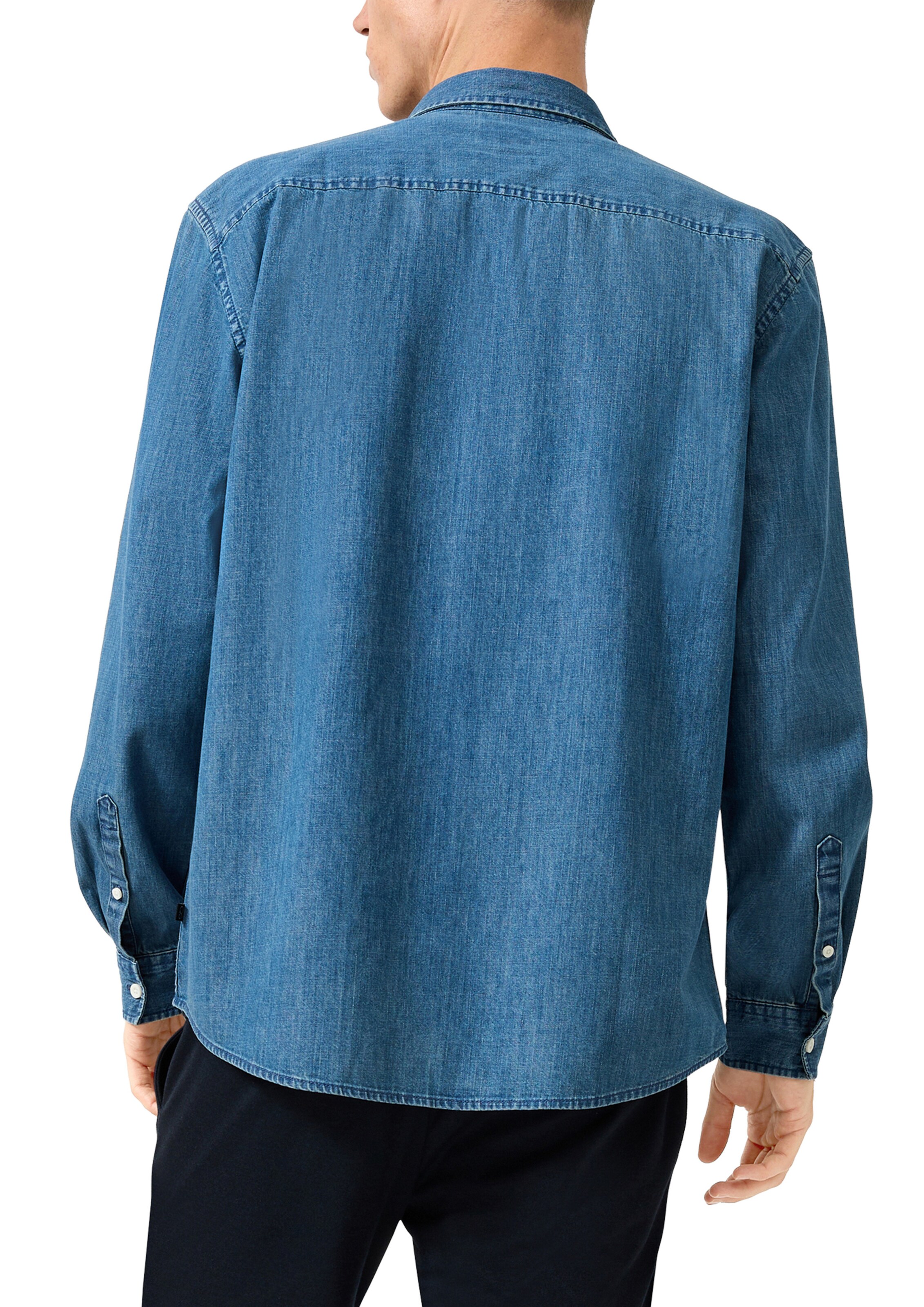 Coupe regular Chemise QS en bleu