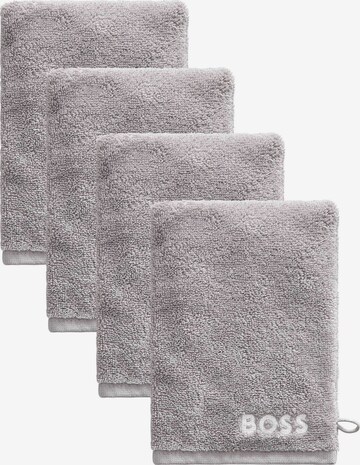 BOSS Washcloth 'PLAIN' in Grey: front