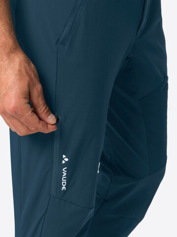 VAUDE Tapered Outdoor trousers 'Scopi III' in Blue