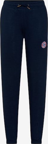 FC BAYERN MÜNCHEN Tapered Pants 'Essential' in Blue: front
