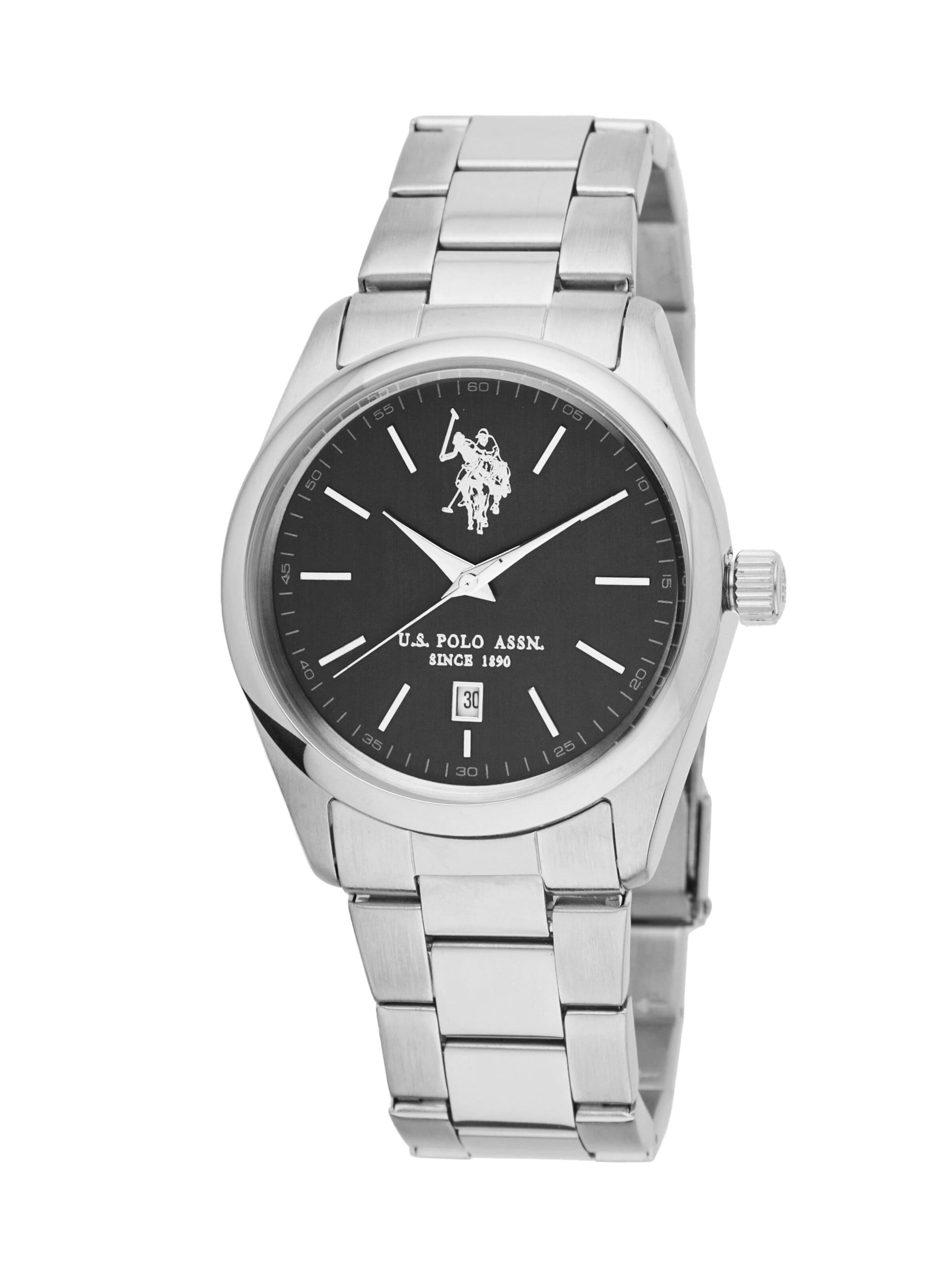 Montre à affichage analogique 'Aaron Band' U.S. POLO ASSN. en noir : devant