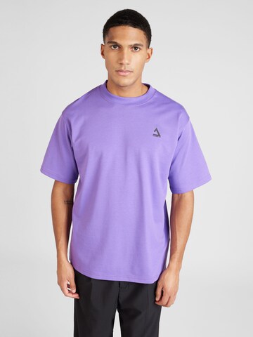 JACK & JONES T-Shirt 'Triangle' in Lila