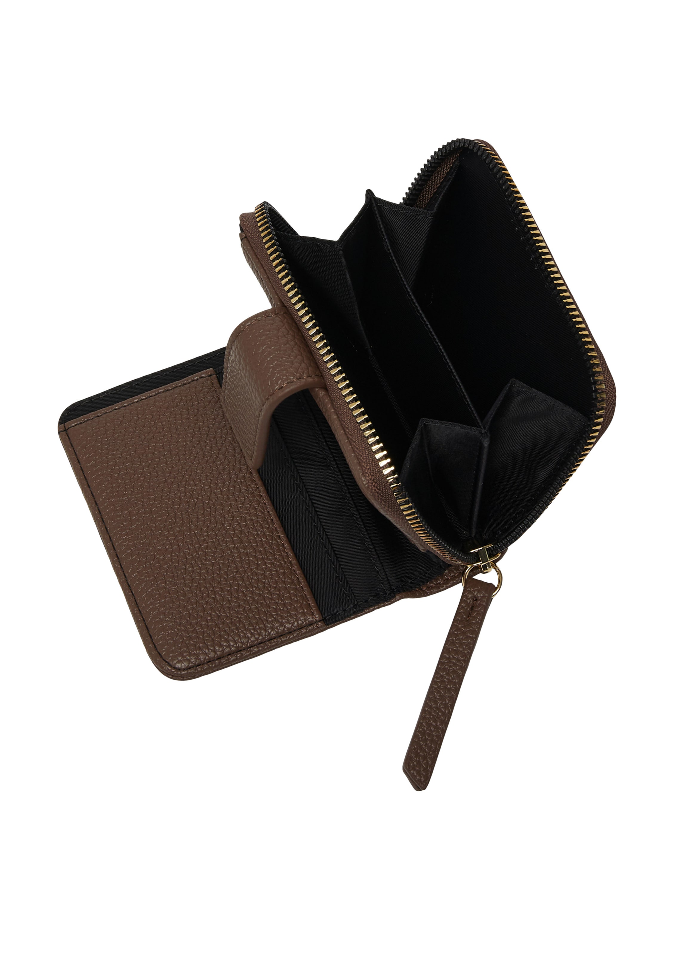 s.Oliver Wallet in Brown: front