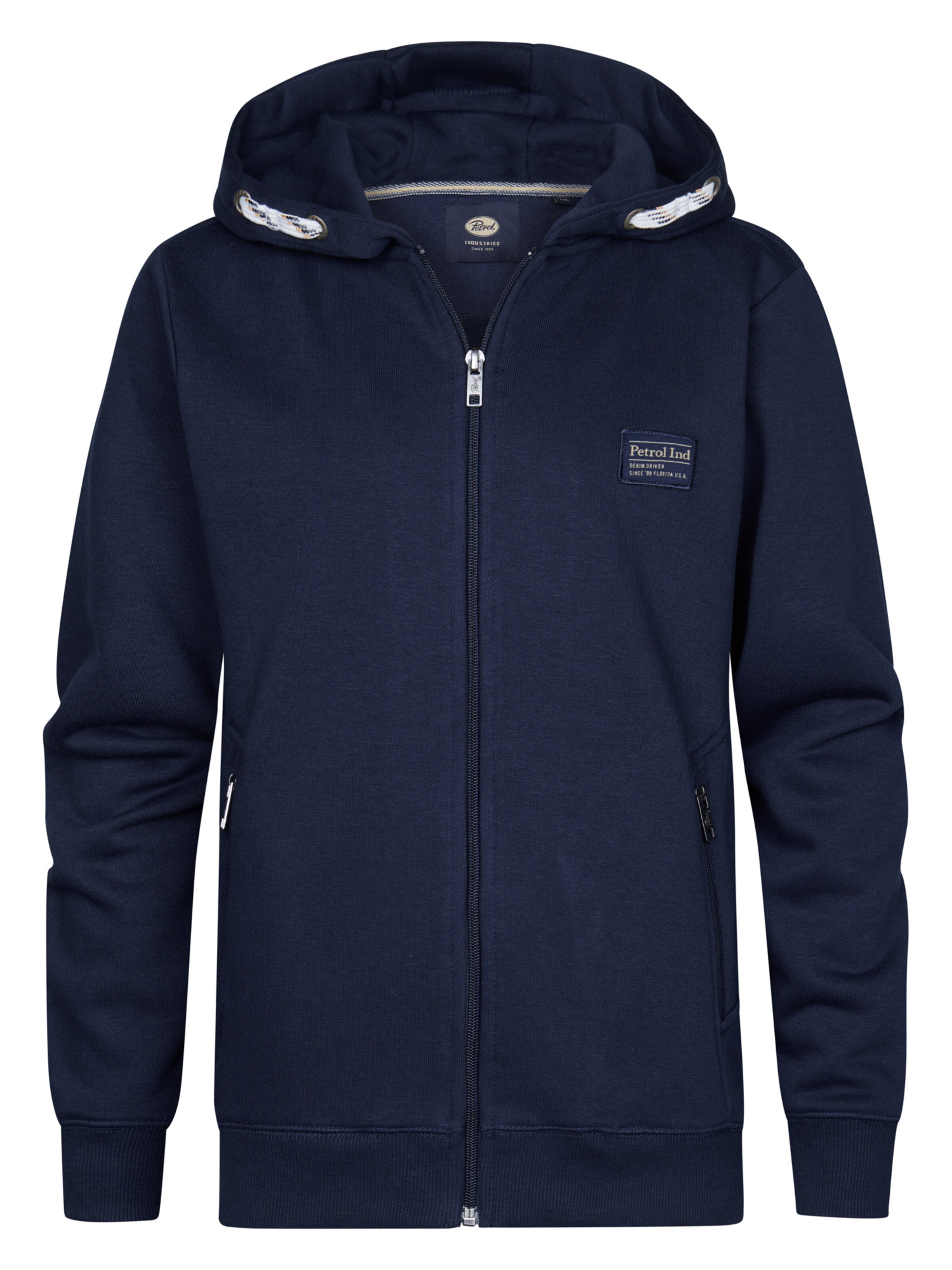 Petrol Industries Tepláková bunda 'Seacrest' - Modrá: predná strana