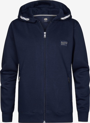 Petrol Industries Sweatvest 'Seacrest' in Blauw: voorkant