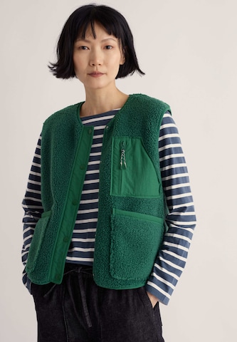Gilet 'Penpol' di Seasalt Cornwall in verde: frontale