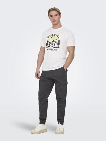 Coupe slim Jean 'ONSCarter' Only & Sons en gris