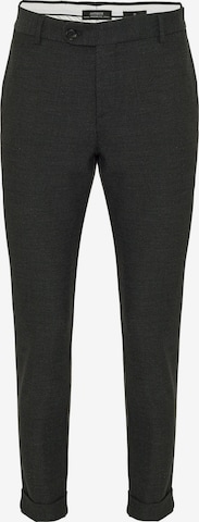 Antioch Tapered Pleat-front trousers in Grey: front