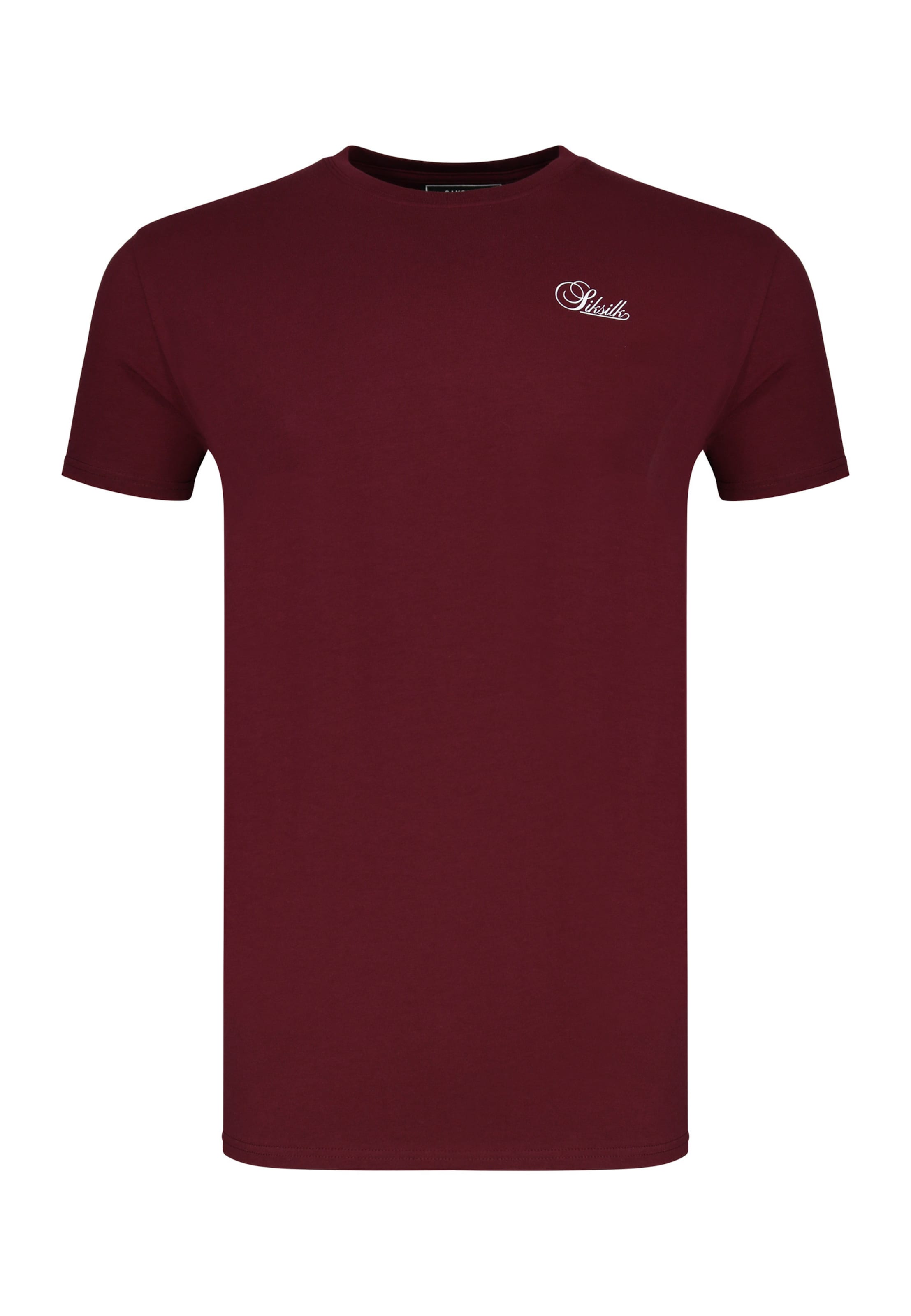 SikSilk Koszulka 'Essentials' w kolorze czerwony: przód