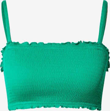 Monki Bustier Bikinioverdel i grøn: forside