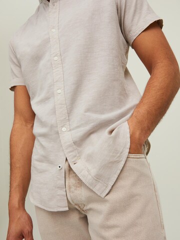 JACK & JONES Regular Fit Hemd 'Summer Band' in Grau