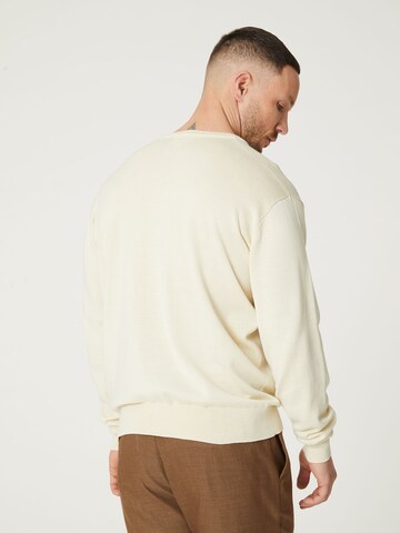 Pullover 'Deniz' di DAN FOX APPAREL in bianco