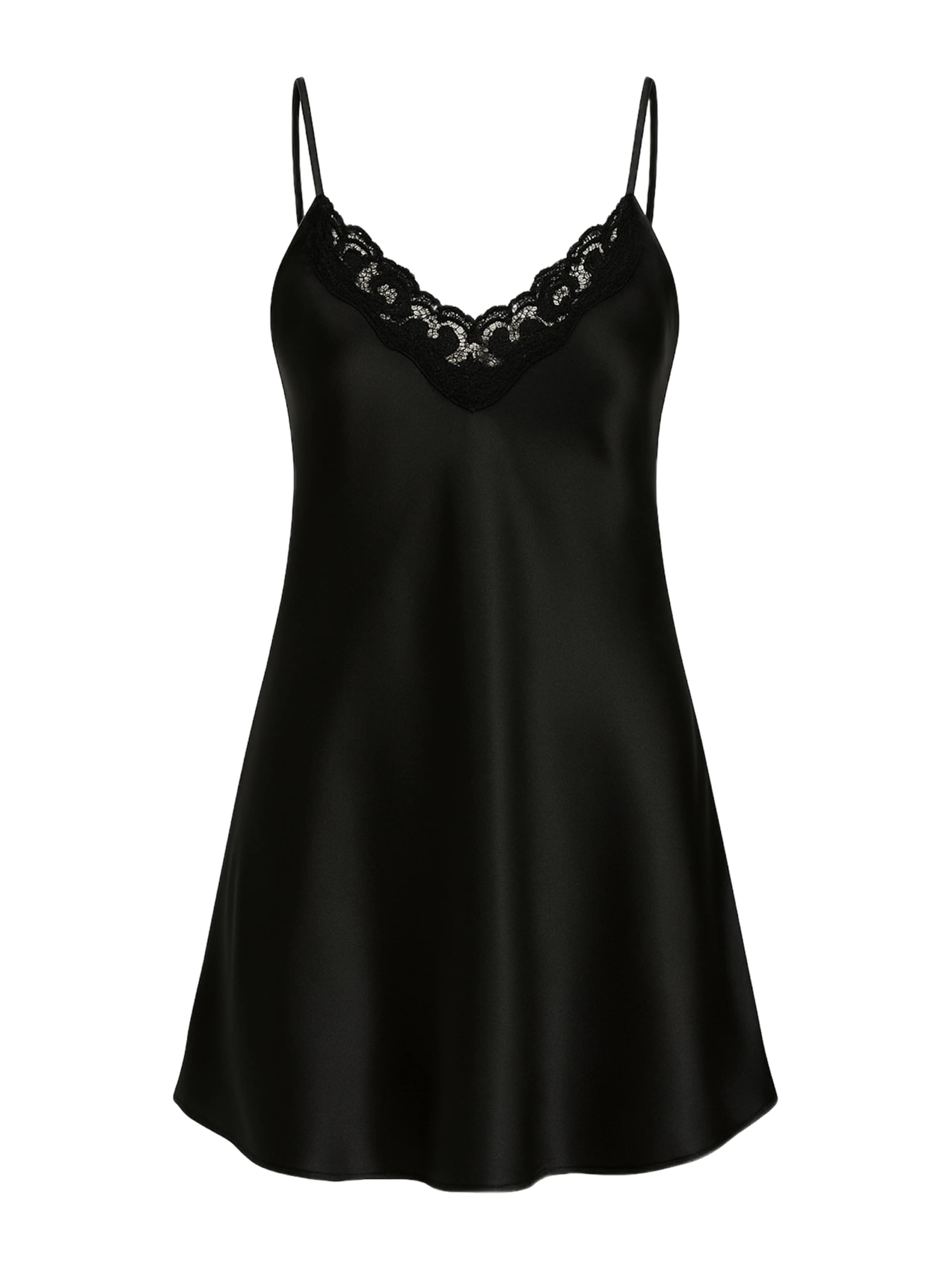 C&City Nightgown in Black: front