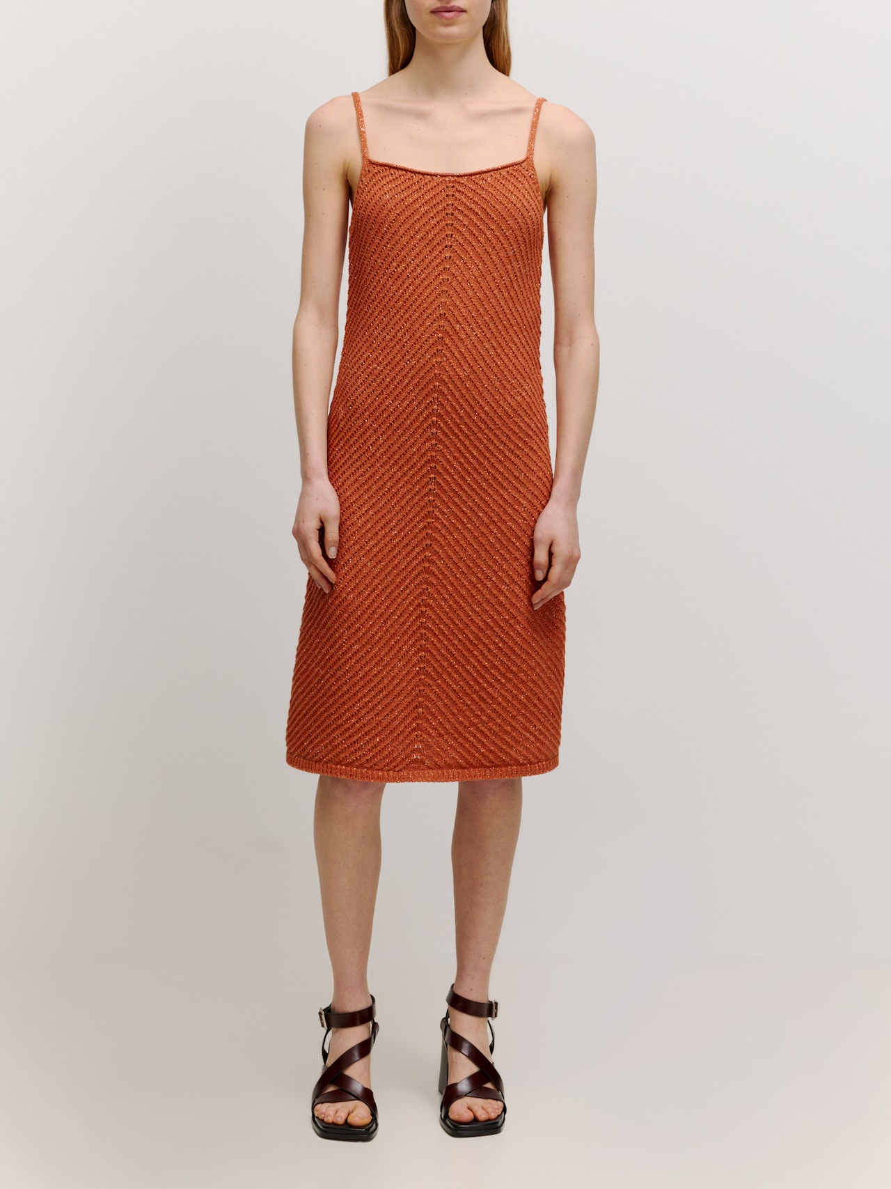 EDITED Jurk 'Almina' Oranje