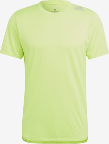 ADIDAS SPORTSWEAR Performance Shirt 'Designed 4 Running' in Green: front