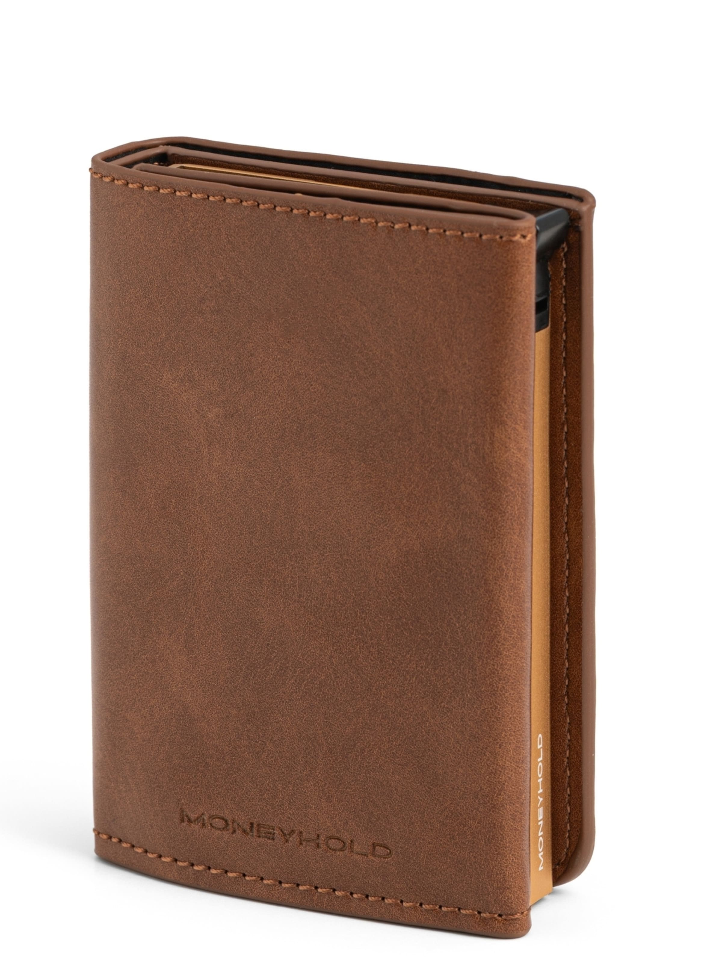 Porte-monnaies Moneyhold en marron : devant