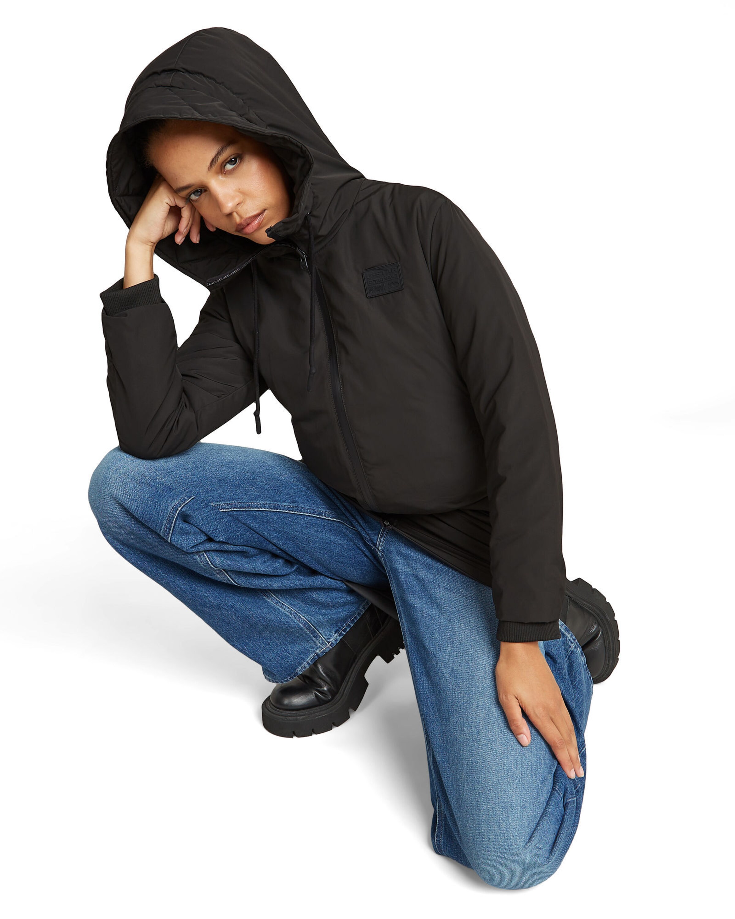 G-STAR Übergangsparka in Schwarz