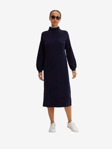 TOM TAILOR Knitted dress in Blue