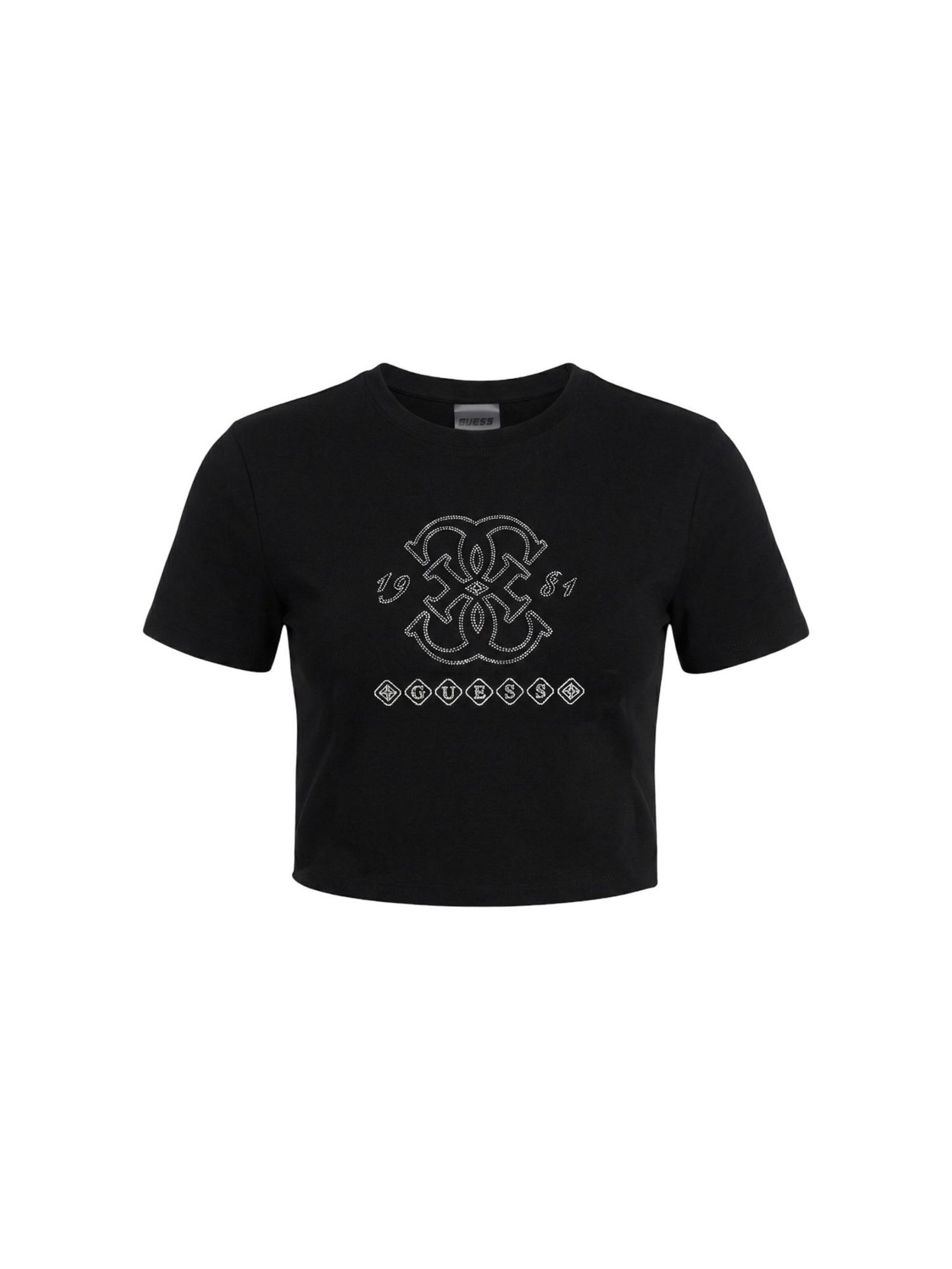 Maglietta 'GABI SS CN T-SHIRT V6GI10 K2977' di GUESS in nero