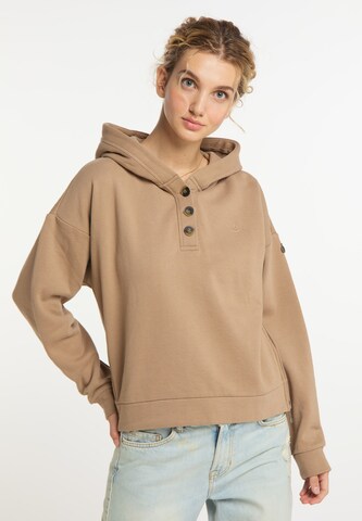 DreiMaster Vintage Sweatshirt in Brown: front