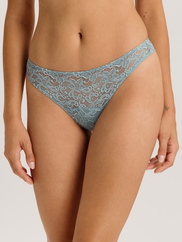 Hanro String ' Moments ' in Blue: front