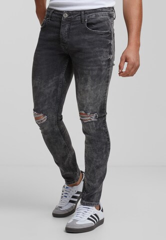 2Y Premium Skinny Jeans in Grey: front