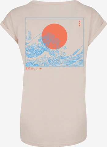 T-shirt ' Kanagawa' F4NT4STIC en beige