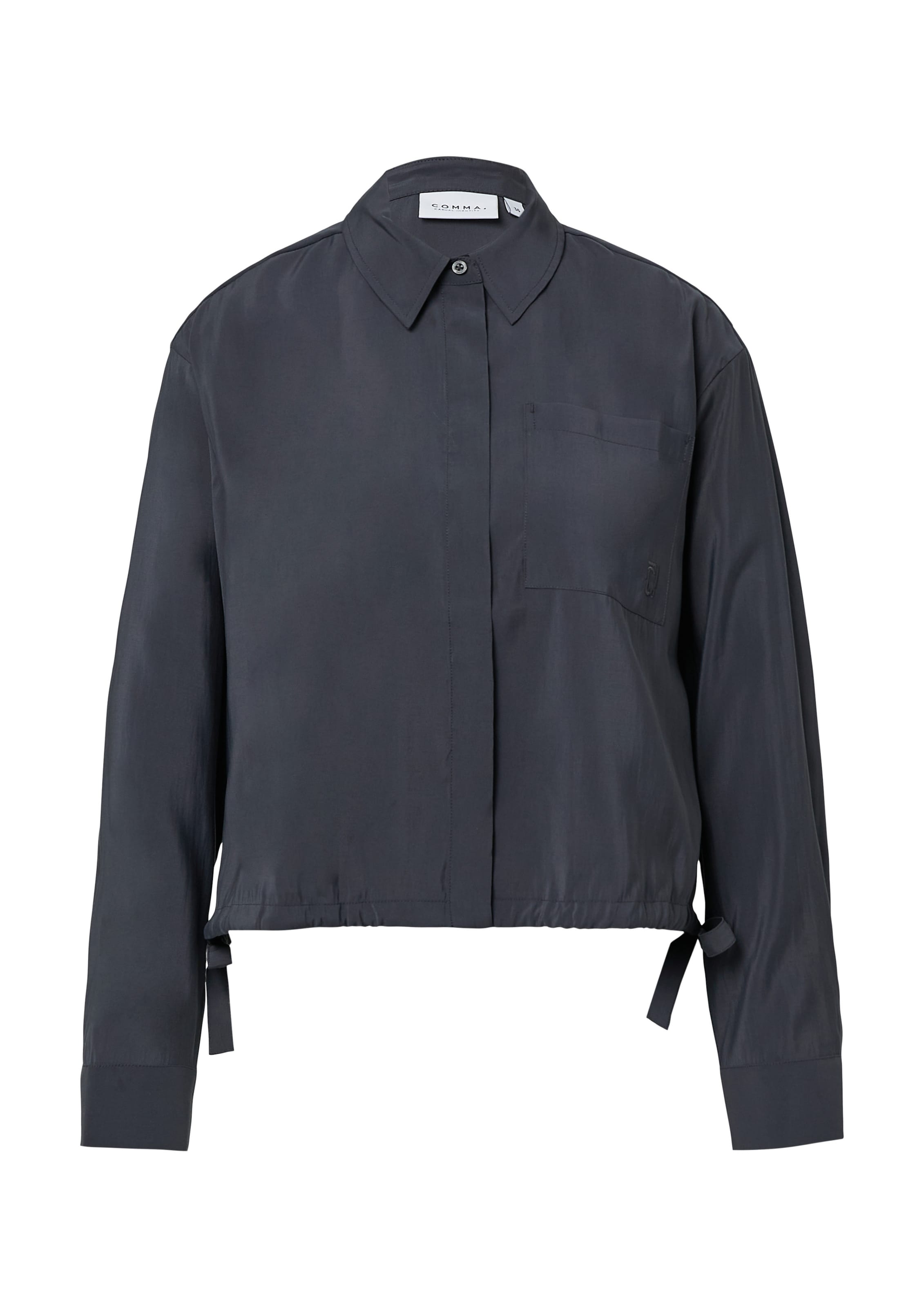 COMMA Blouse in Grijs: voorkant