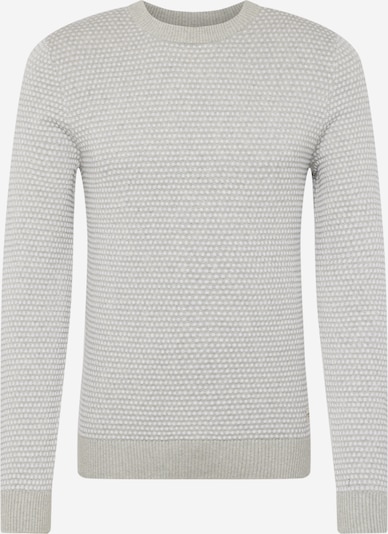 JACK & JONES Sweter 'Atlas' w kolorze jasnoszary / białym, Podgląd produktu