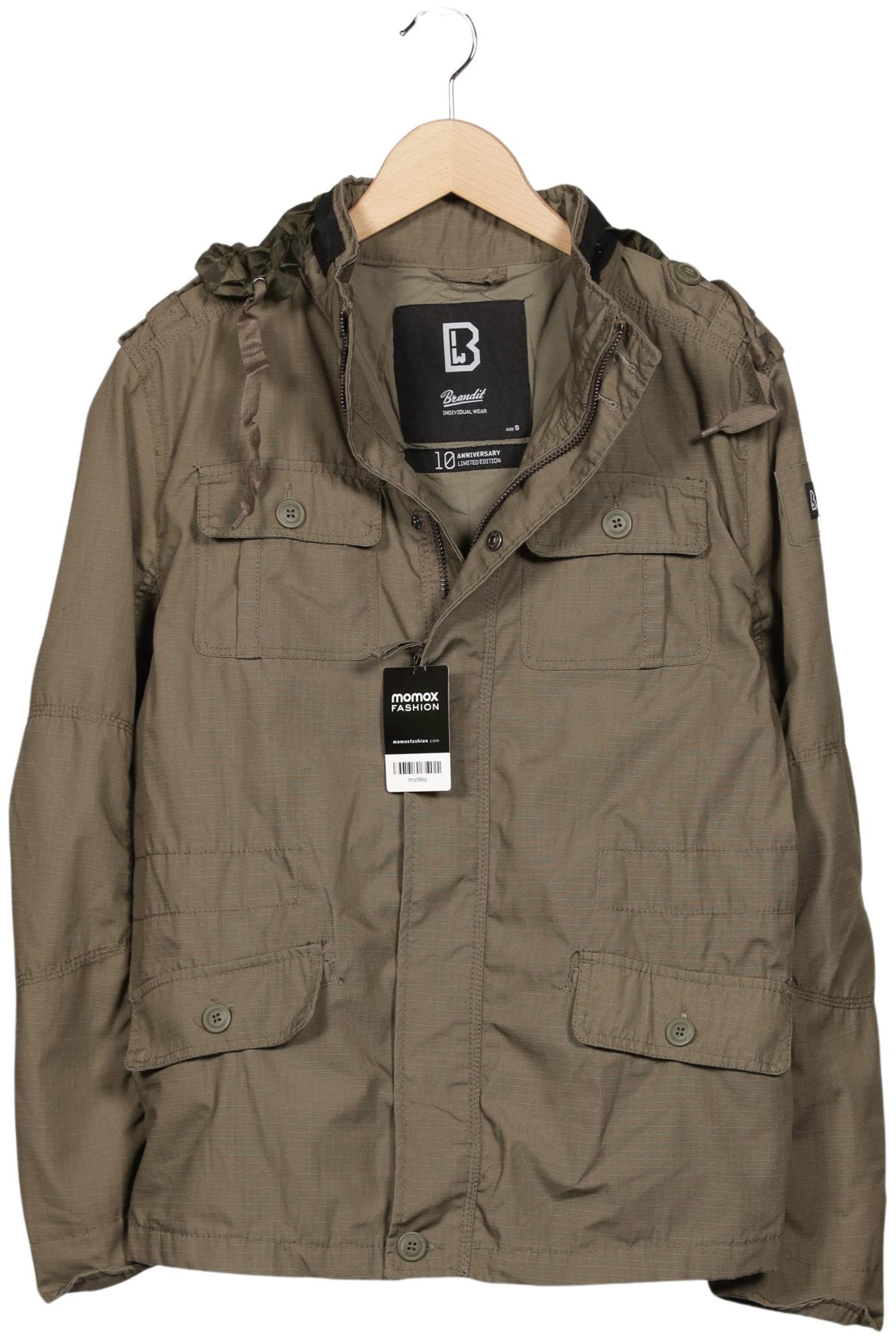 Brandit Jacket & Coat in S in Green: front