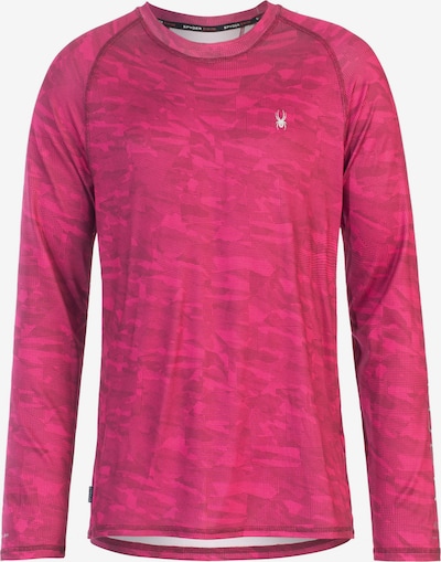 Spyder Functioneel shirt in de kleur Bourgogne, Productweergave