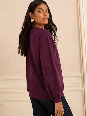 love & roses Mikina - Fialová