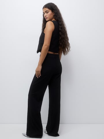 Pull&Bear Wide leg Broek in Grijs