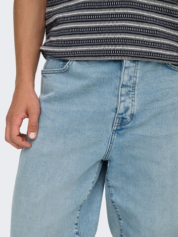 Only & Sons - Loosefit Vaquero 'ONSFade' en azul
