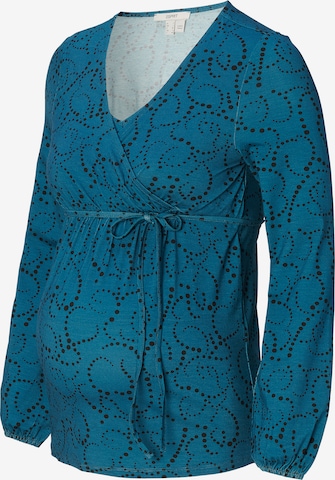 Esprit Maternity - Camisa em azul: frente