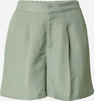ONLY Regular Pleat-Front Pants 'SIFF' in Green: front