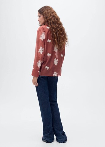 MANGO Bluse 'Flora' in Orange