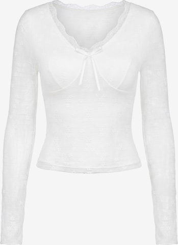 IZIA - Blusa em branco: frente