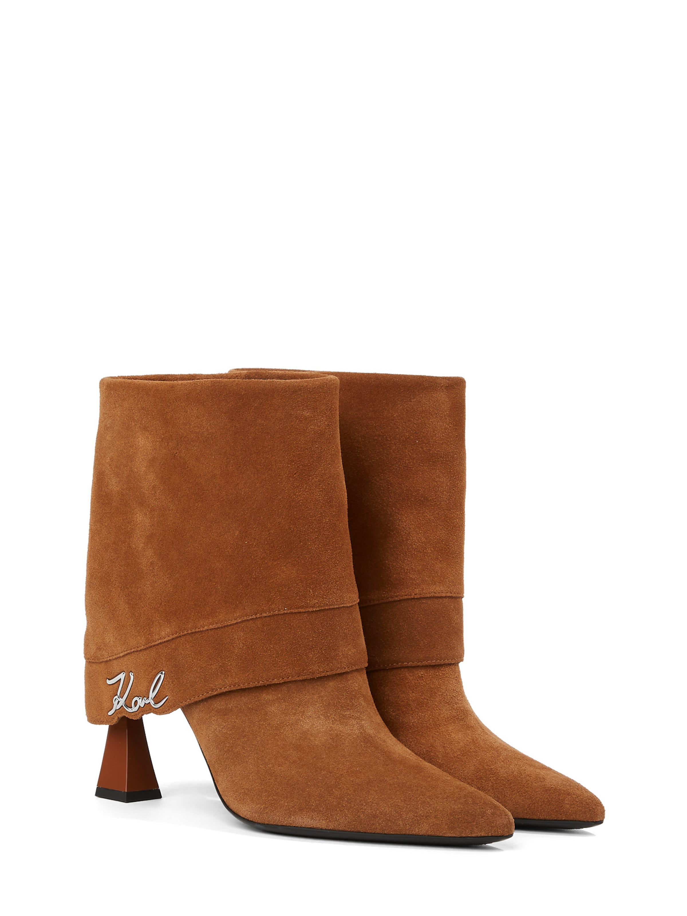 Karl Lagerfeld Μποτάκι σε καφέ