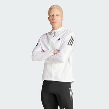 ADIDAS PERFORMANCE Athletic Jacket 'Own The Run' in White: front