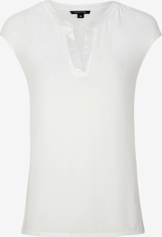 COMMA Тениска в бяло: отпред