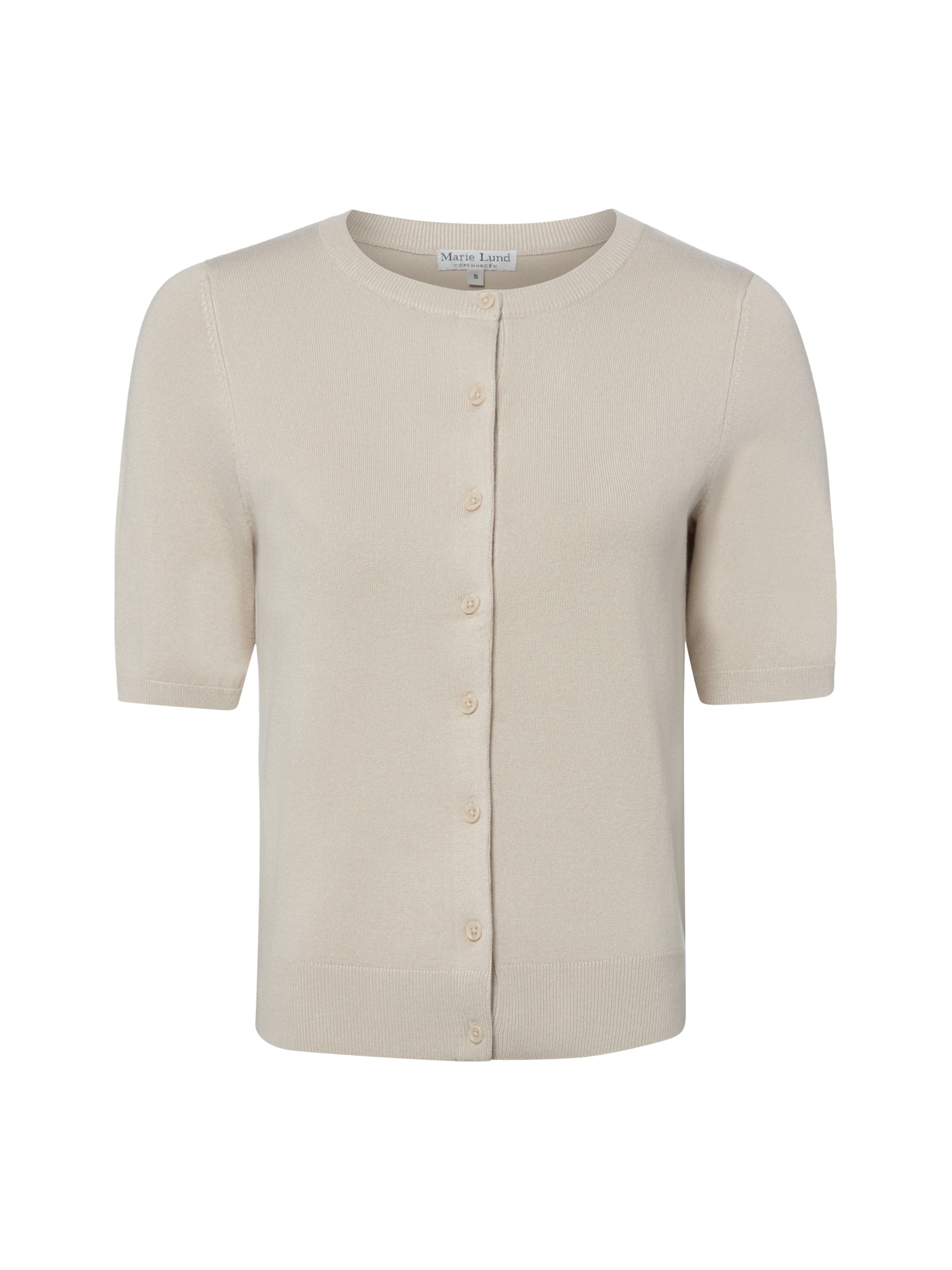 Cardigan Marie Lund en beige : devant