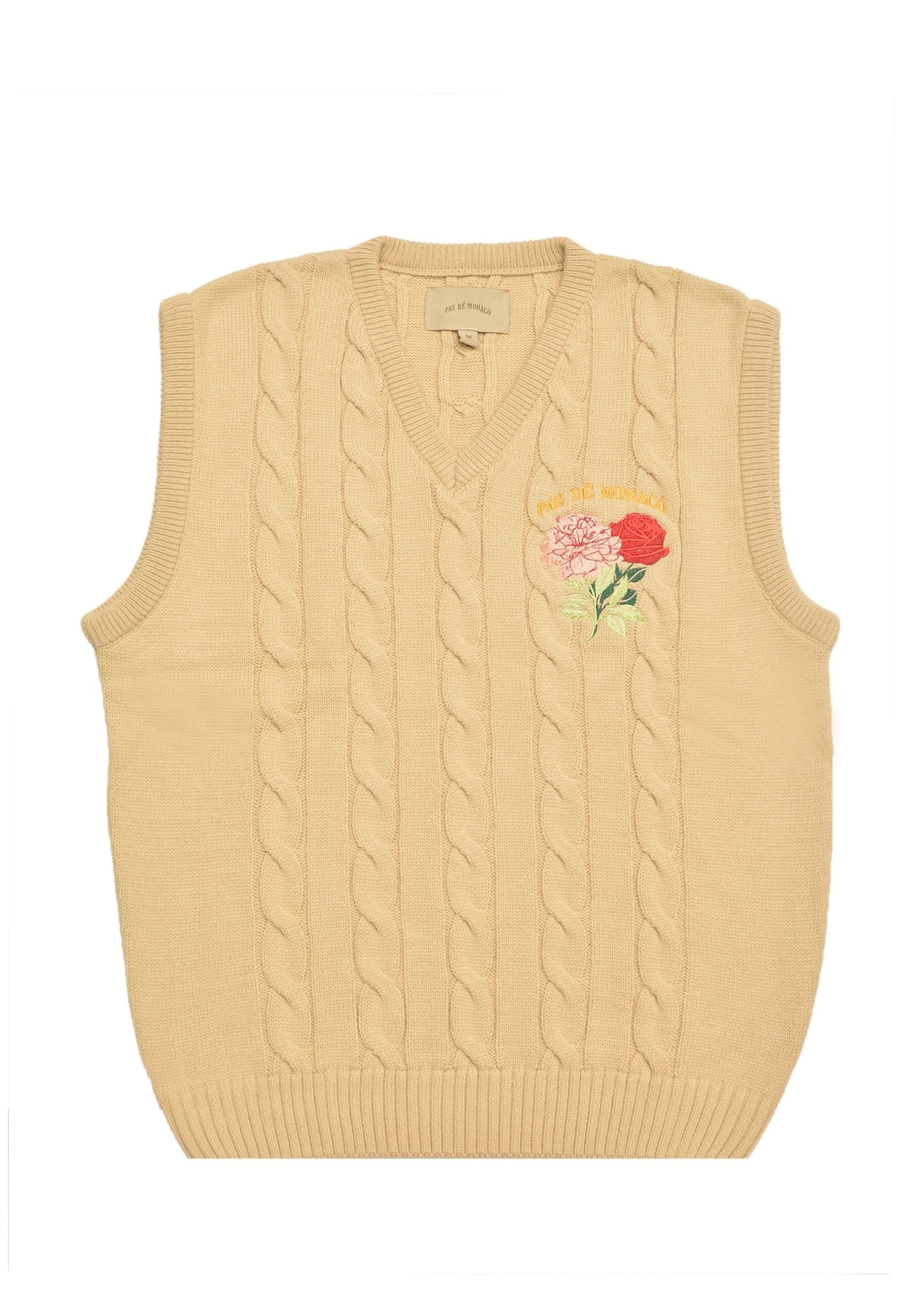 Débardeur 'Florasion' Pas De Monaco en beige : devant