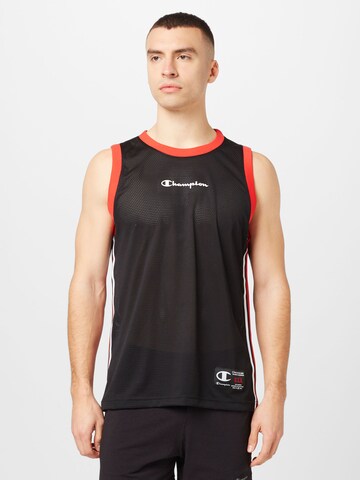 Champion Authentic Athletic Apparel Μπλουζάκι σε μαύρο: μπροστά