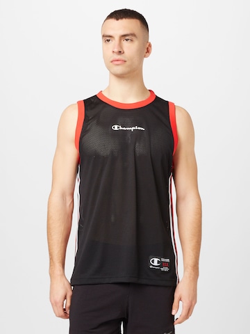 Champion Authentic Athletic Apparel Majica | črna barva: sprednja stran